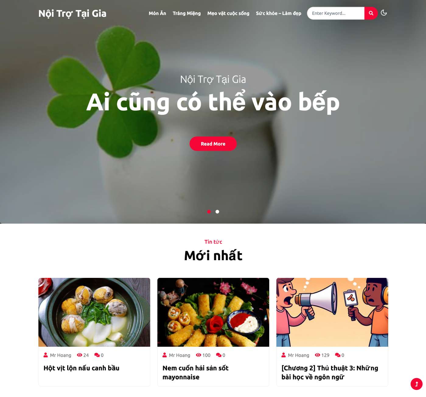 Nội Trợ Tại Gia